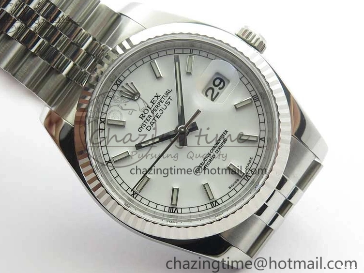 Steel DateJust ARF SH3135 SS White 36 on V3 Best 904L Bracelet Edition 116234 Jubilee Dial 1:1 0122